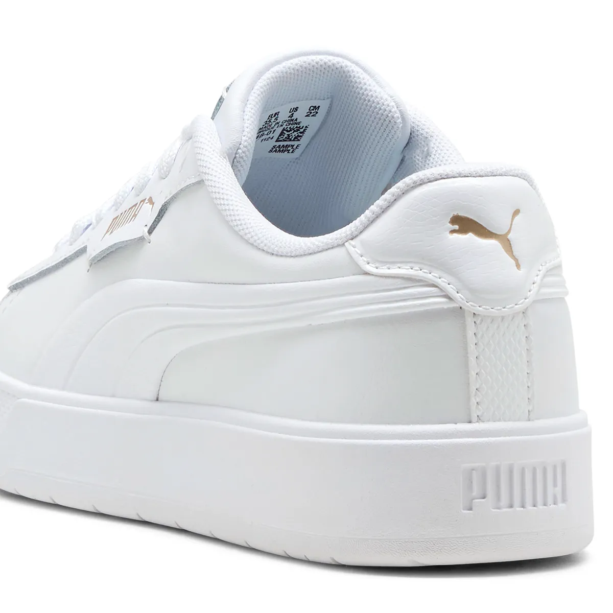 PUMA - Smash Belle Zapatilla Urbana Unisex Niño Blanco (35.5 a 38) Puma