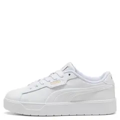 PUMA - Smash Belle Zapatilla Urbana Unisex Niño Blanco (35.5 a 38)