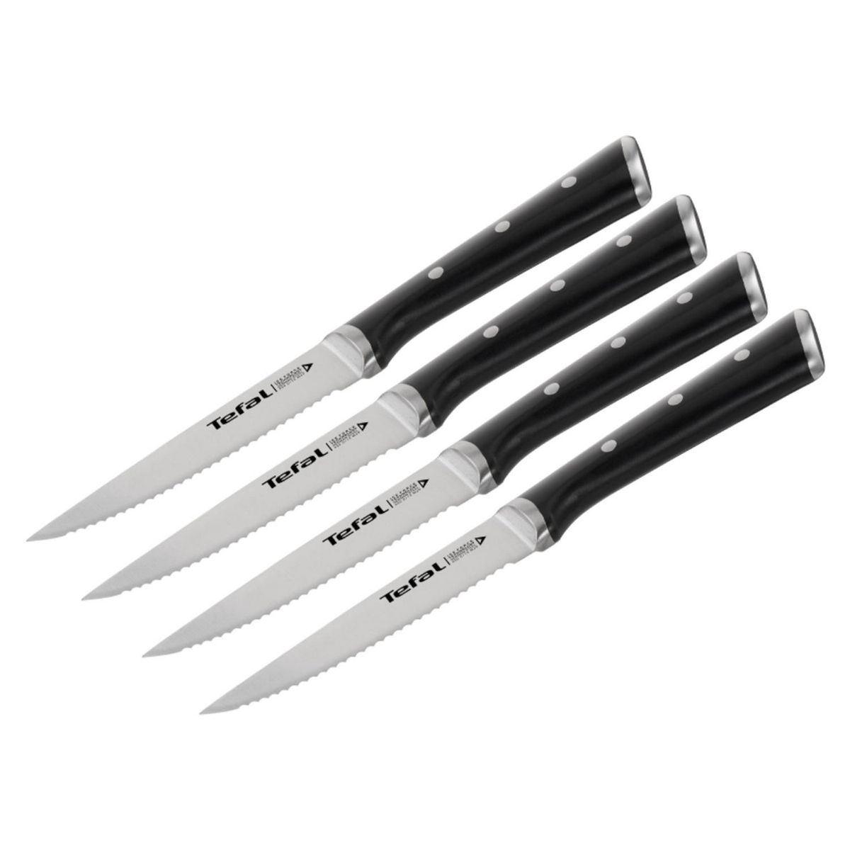 TEFAL - Set 4 Cuchillos De Cocina Multiuso 11 Cm Ice Force Tefal
