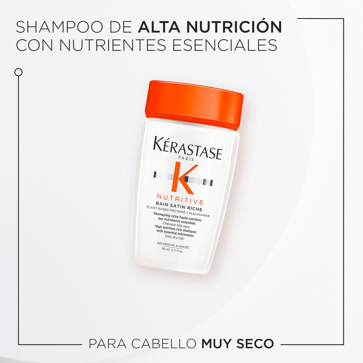 KERASTASE - Shampoo Nutritivo Cabello muy Seco Nutritive 80ml