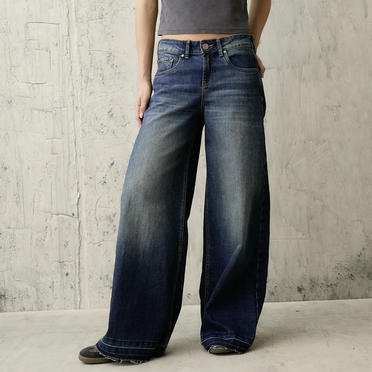 AMERICANINO - Jeans Wide Leg Mujer Americanino
