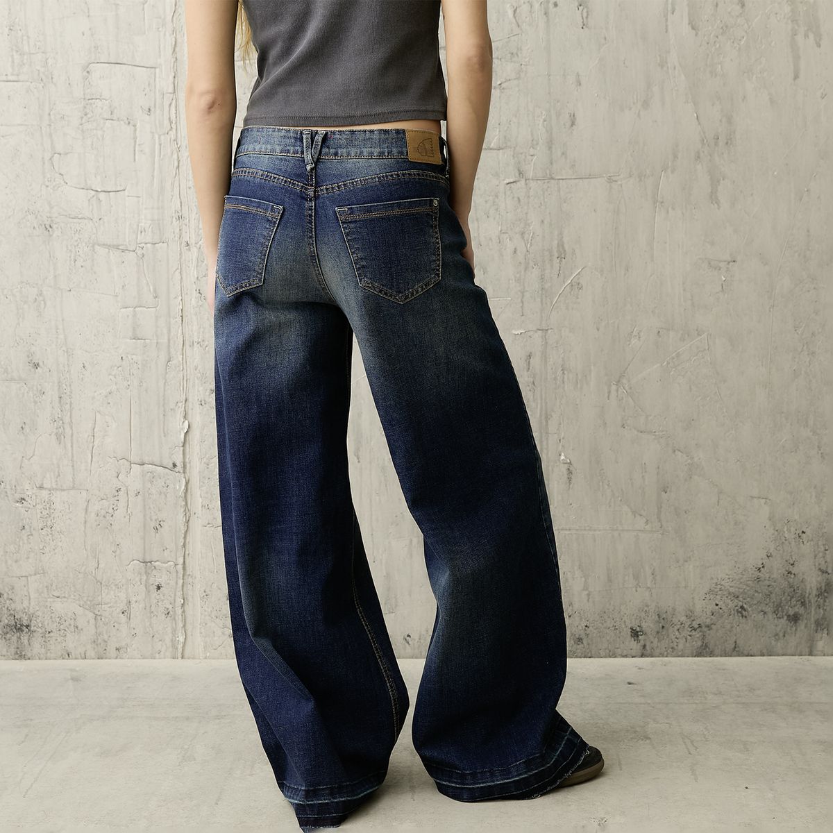 AMERICANINO - Jeans Wide Leg Tiro Medio Mujer Americanino