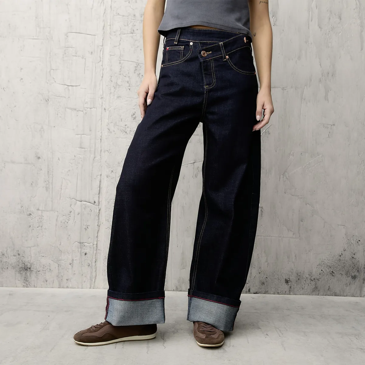 AMERICANINO - Jeans Baggy Mujer Americanino