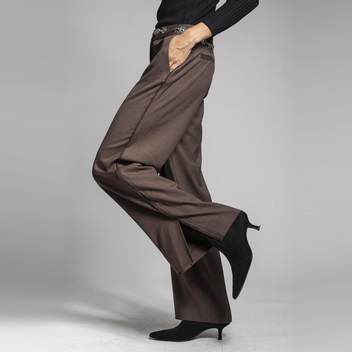 LOLITA LPK - Pantalón Elisa Café Mujer Lolita LPK