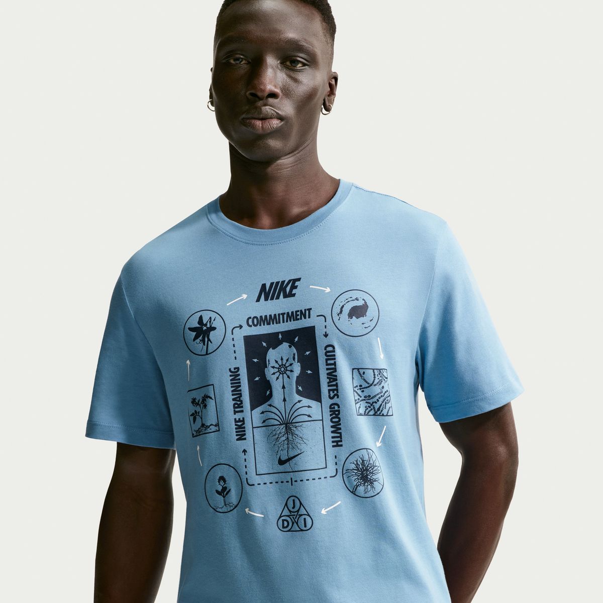 NIKE - Polera Deportiva Algodón Hombre Nike