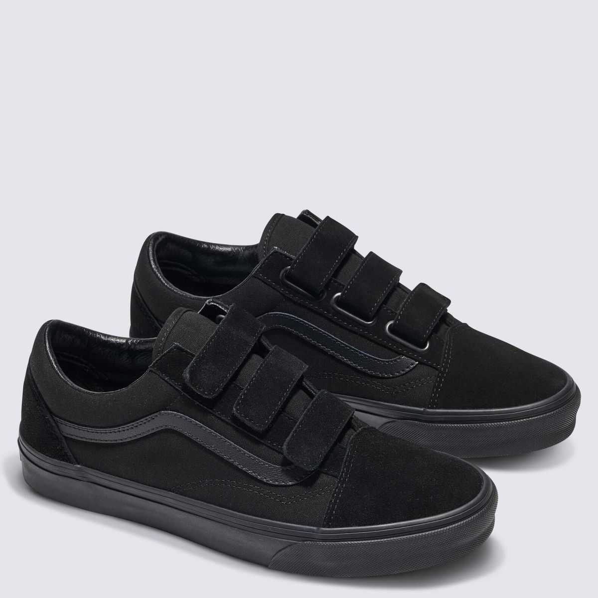 VANS - Old Skool V Zapatilla Urbana Mujer Cuero Negro Vans