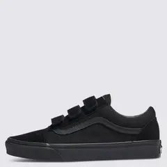 VANS - Old Skool V Zapatilla Urbana Mujer Cuero Negro