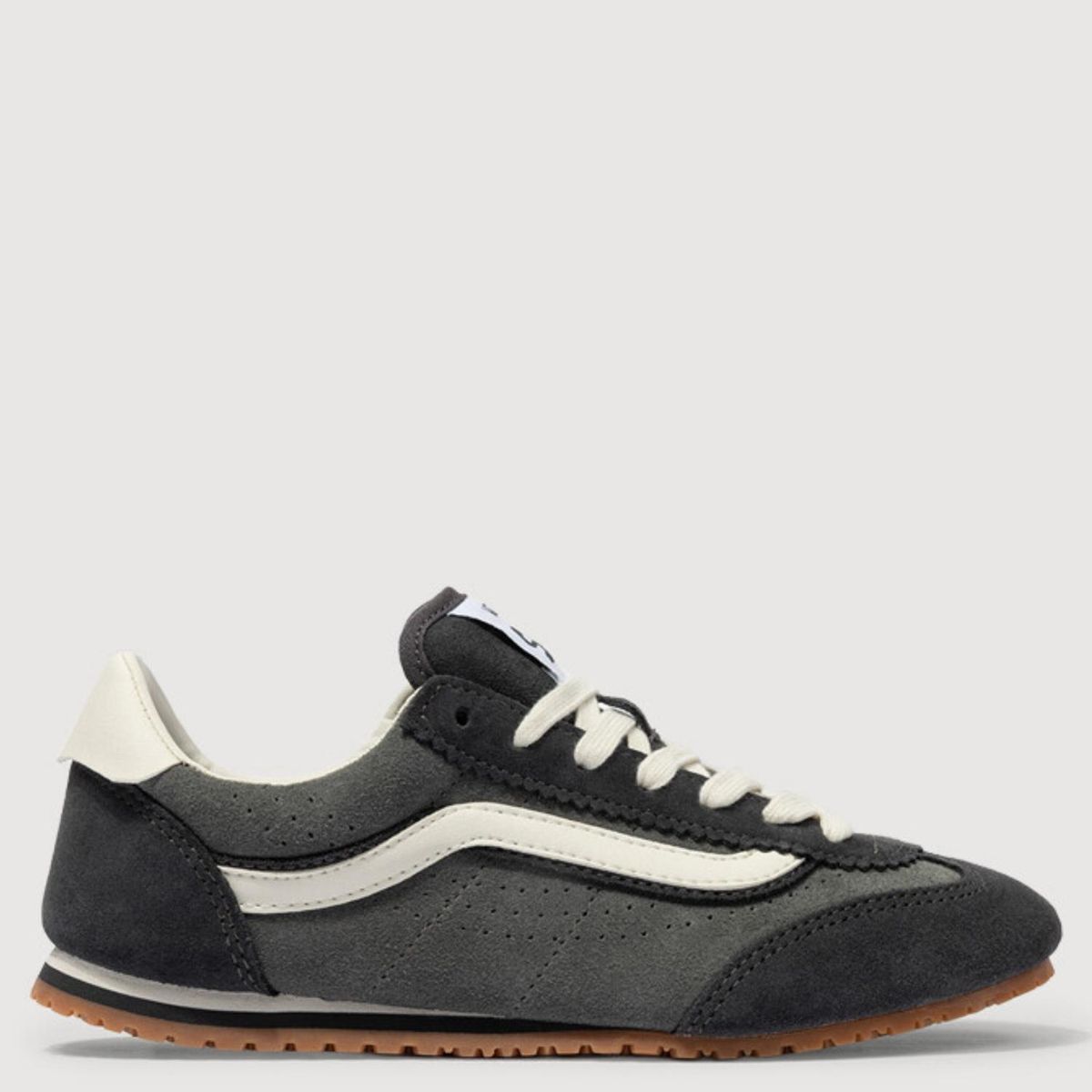 VANS - Super Lowpro Zapatilla Urbana Mujer Cuero Gris Vans