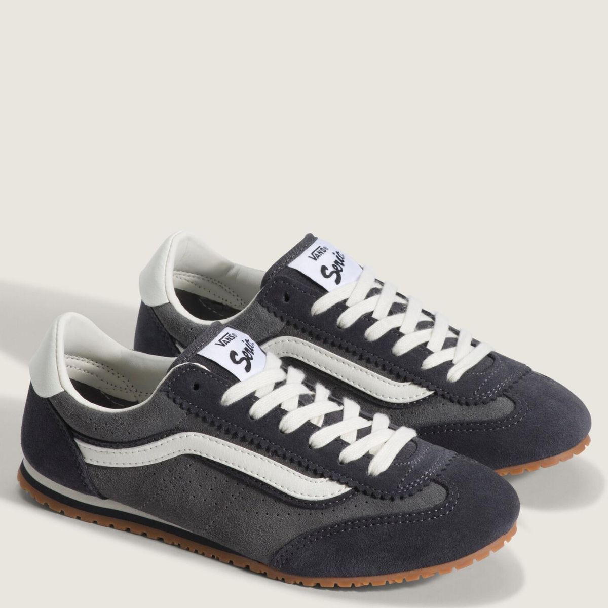 VANS - Super Lowpro Zapatilla Urbana Mujer Cuero Gris Vans