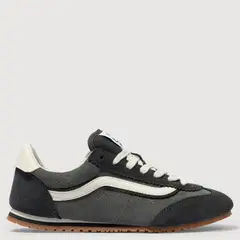 VANS - Super Lowpro Zapatilla Urbana Mujer Cuero Gris