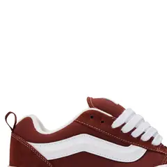 VANS - Knu Skool Zapatilla Urbana Hombre Cuero Burdeo