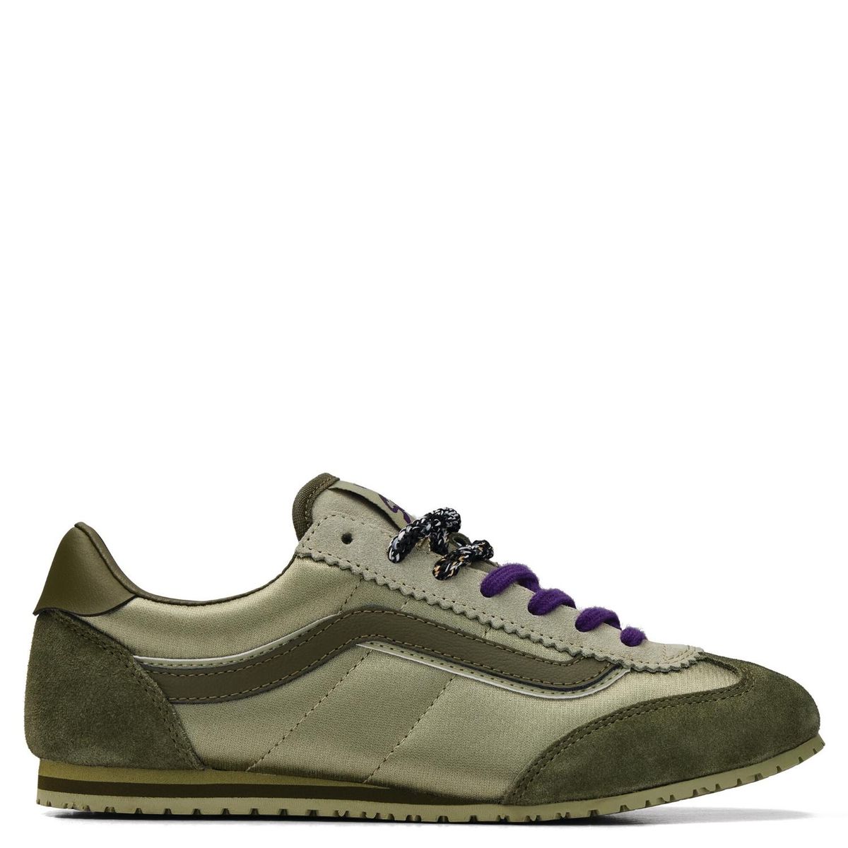 VANS - Super Lowpro Zapatilla Urbana Mujer Cuero Verde Vans