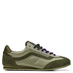 VANS - Super Lowpro Zapatilla Urbana Mujer Cuero Verde