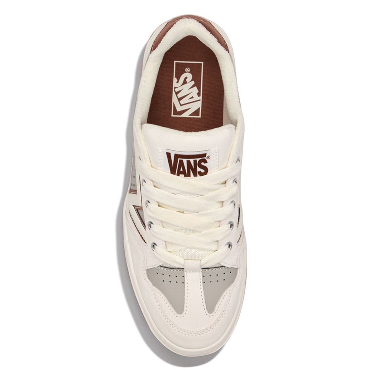 VANS - Upland Zapatilla Urbana Hombre Cuero Blanco Vans