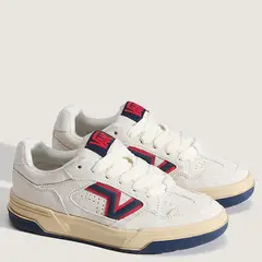 VANS - Upland Zapatilla Urbana Hombre Cuero Blanco