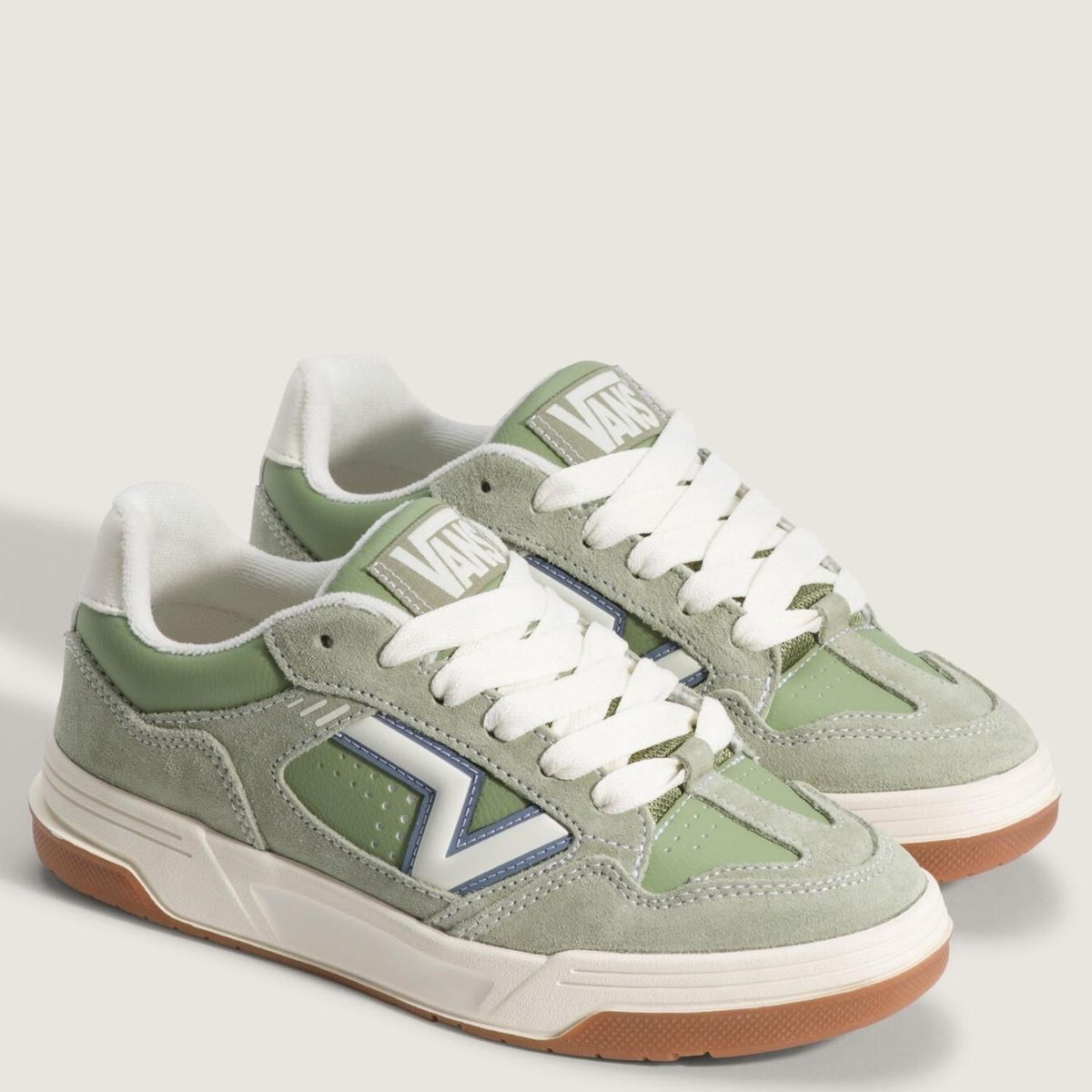 VANS - Upland Zapatilla Urbana Hombre Cuero Verde Vans