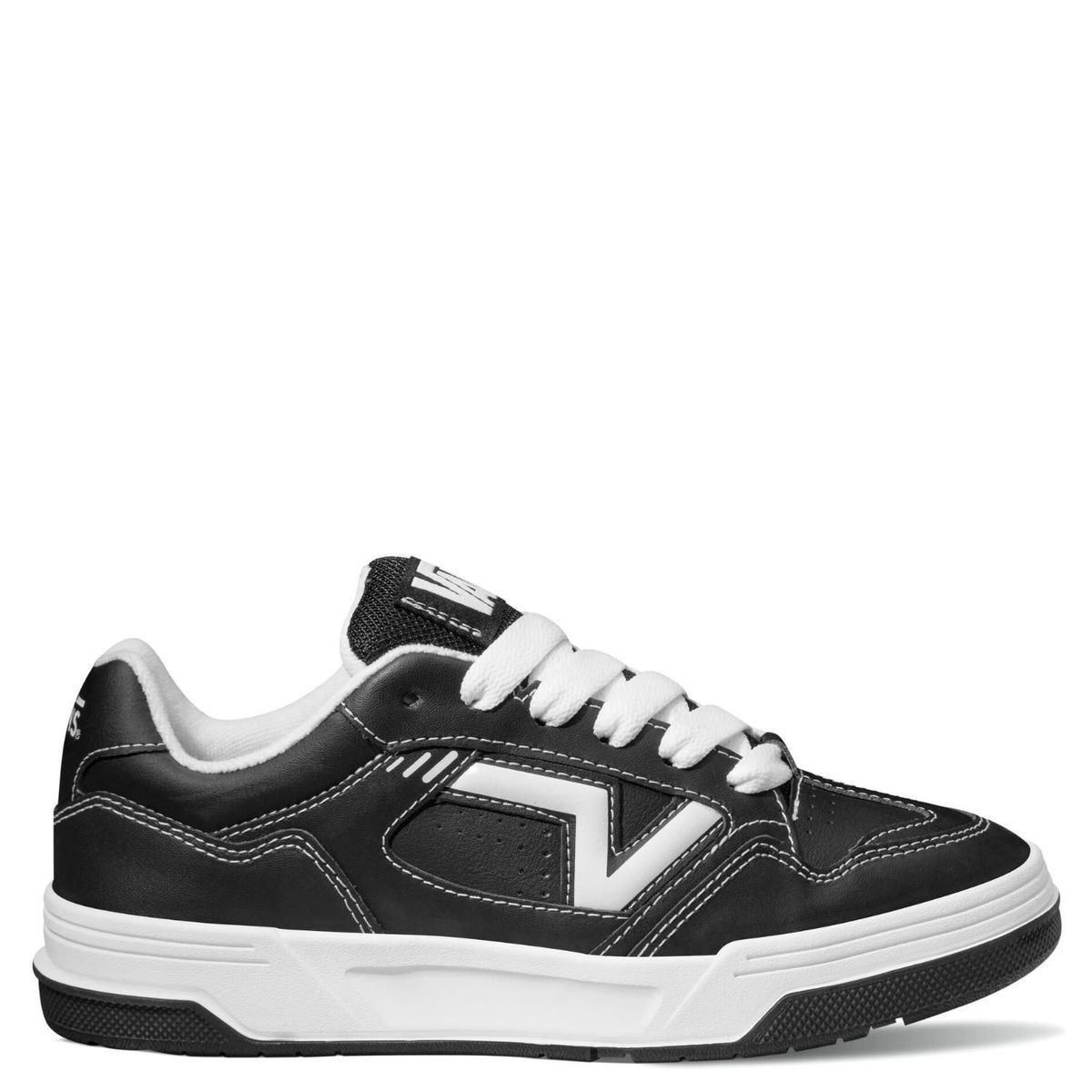 VANS - Upland Zapatilla Urbana Hombre Cuero Negro Vans