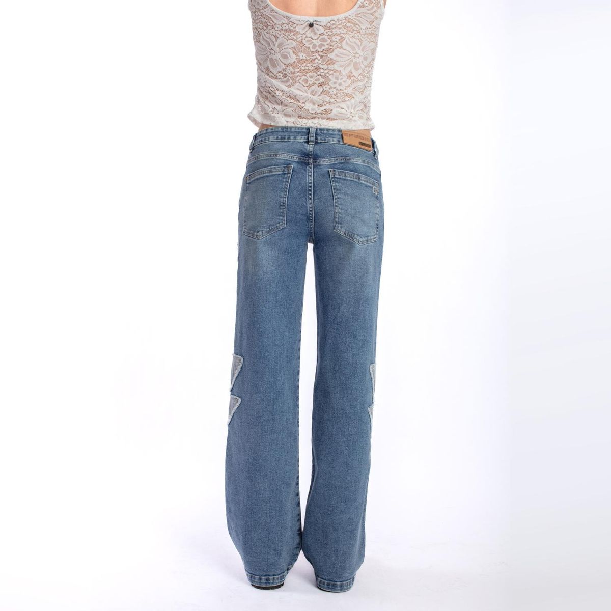 EFESIS - Jeans Wide Leg Tiro Medio Mujer Efesis