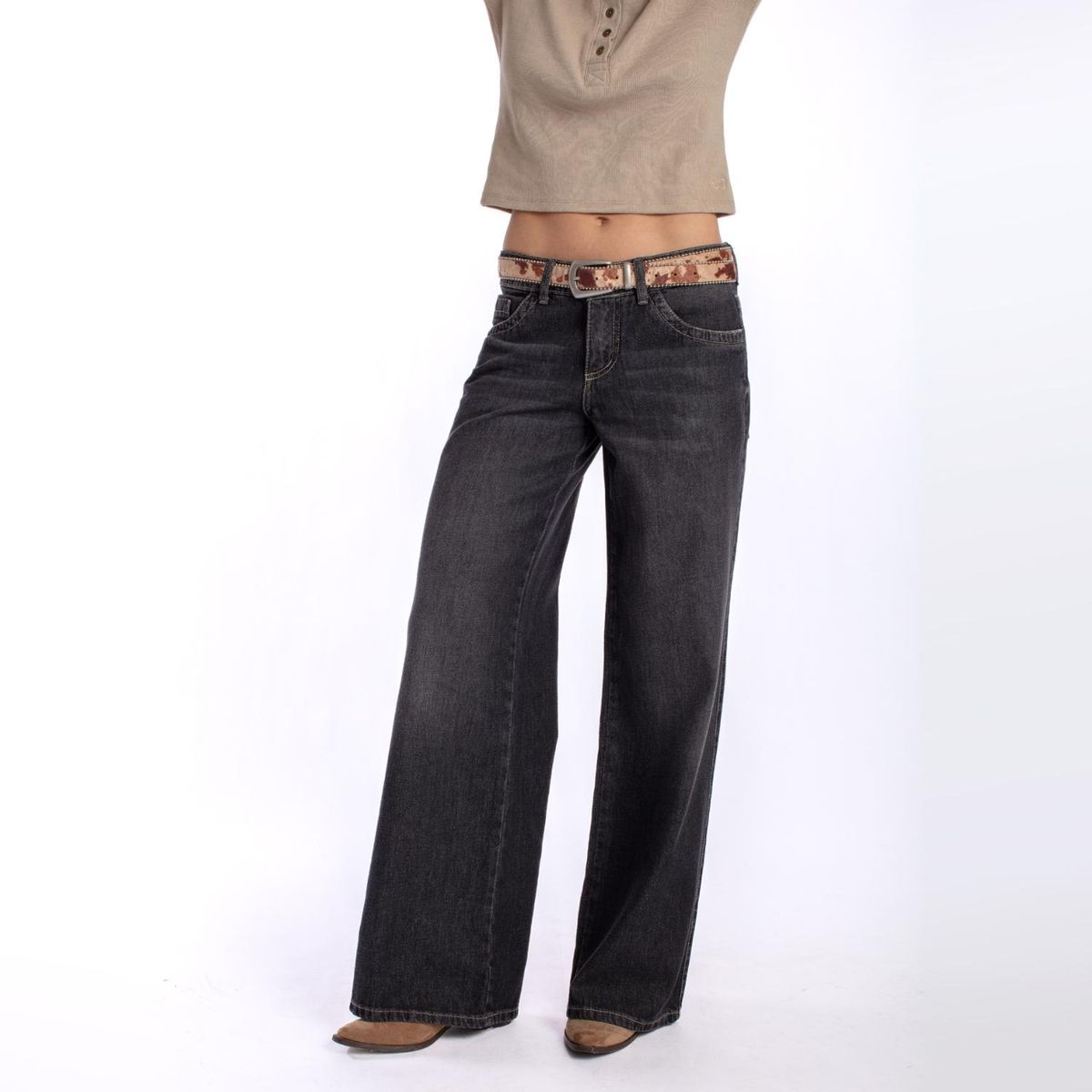 EFESIS - Jeans Flare Tiro Medio Mujer Efesis
