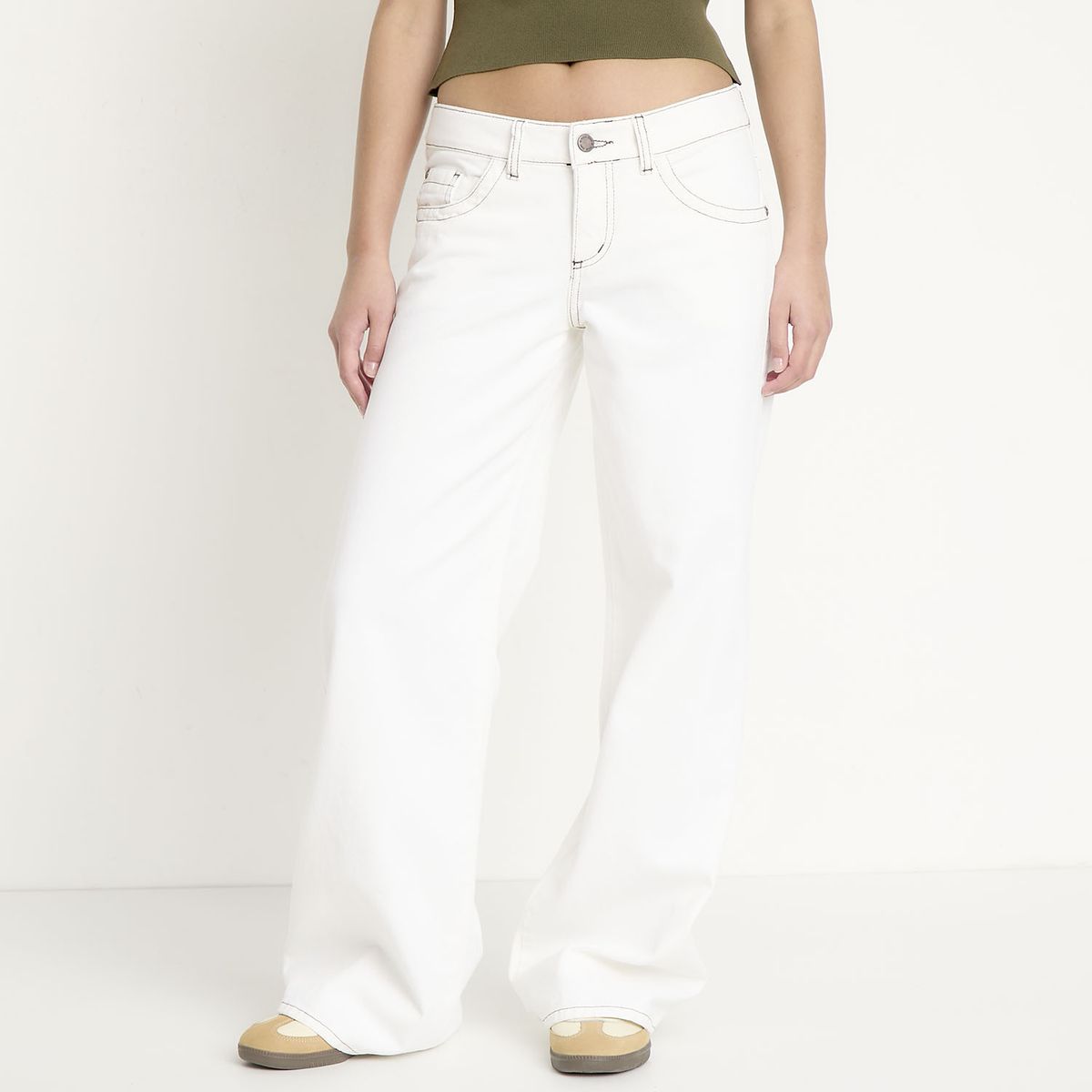 EFESIS - Pantalón Flare Tiro Medio Mujer Efesis