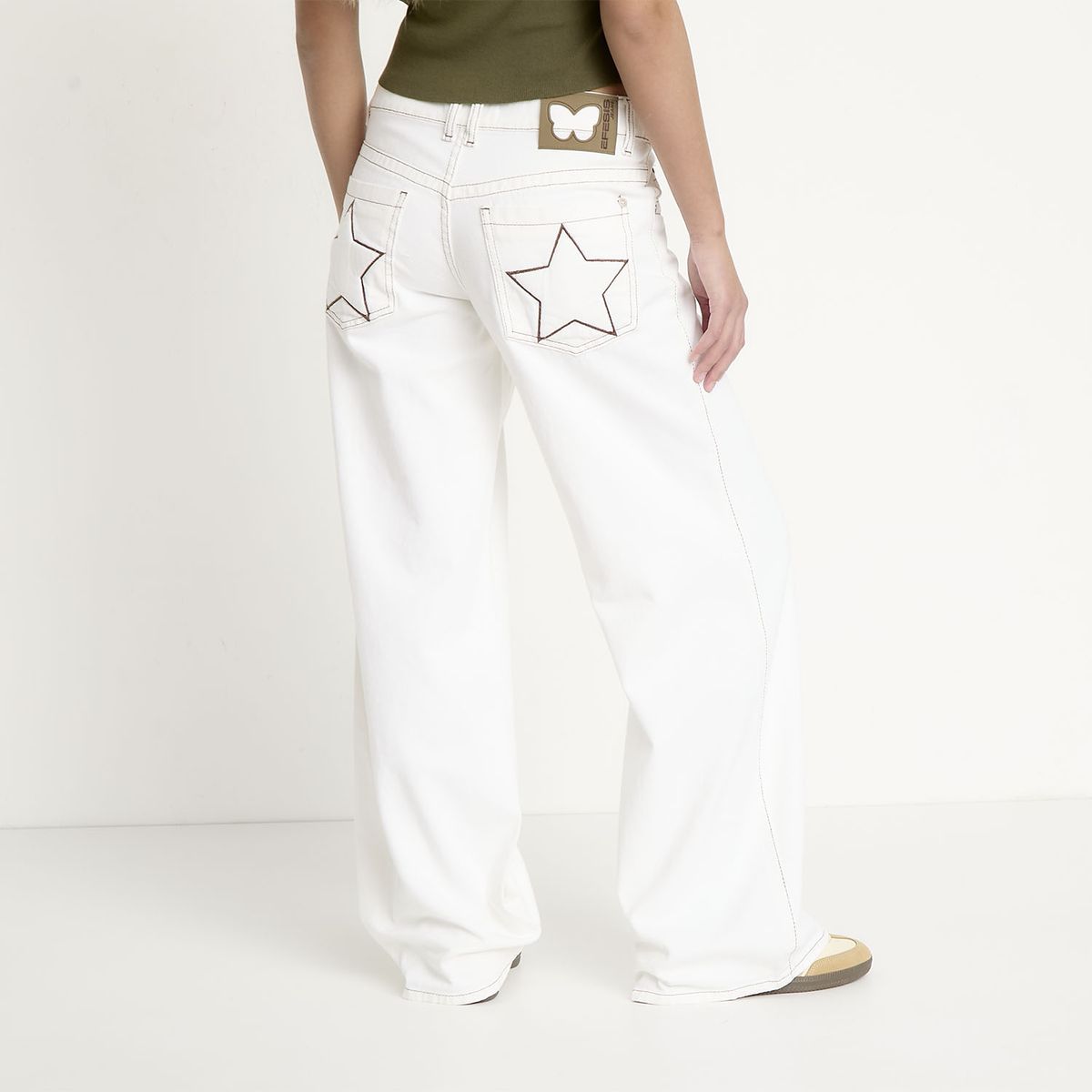 EFESIS - Pantalón Flare Tiro Medio Mujer Efesis