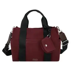 SECRET - Cartera Bandolera Lapland ST6 Mediana Burdeo