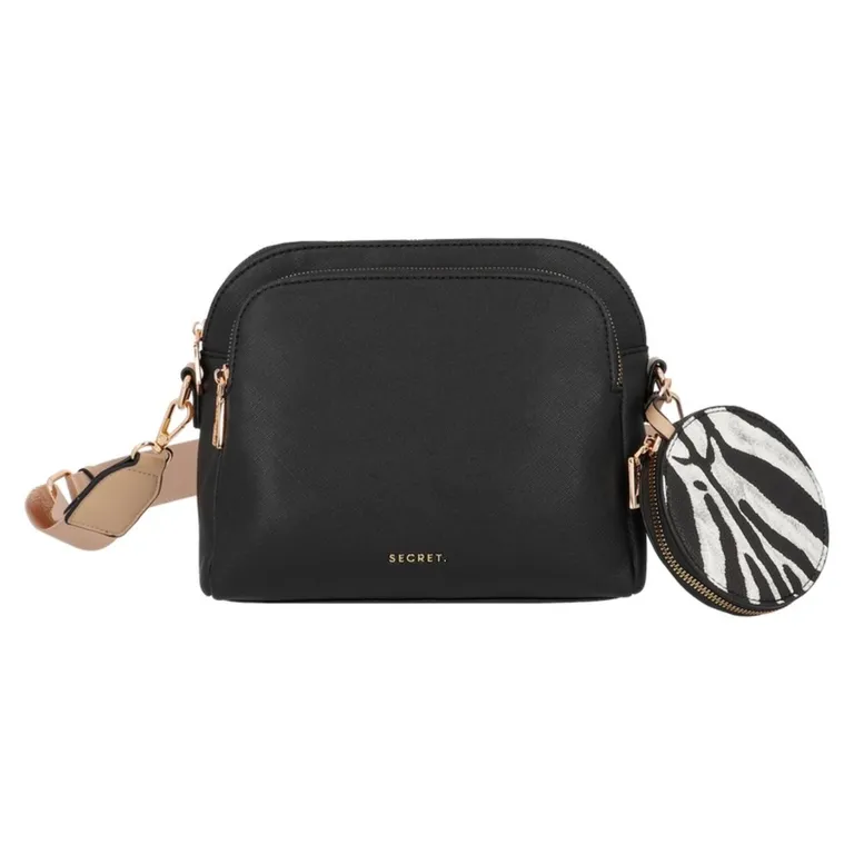 SECRET Cartera Bandolera Vostok ST6 Mediana Negro
