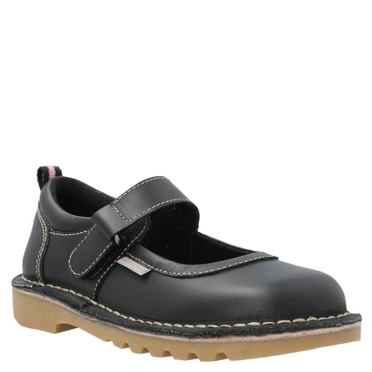 HUSH PUPPIES - Zapatilla Urbana Niña Cuero Negro (36 a 41) Hush Puppies
