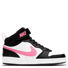 NIKE - Court Borough Mid 2 BG Zapatilla Urbana Niño Negro (34.5 a 37.5)