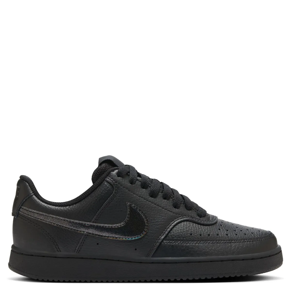 NIKE - Court Vision Low Zapatilla Urbana Mujer Cuero Negro Nike
