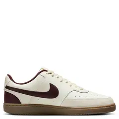 NIKE - Court Vision Lo Zapatilla Urbana Hombre Cuero Blanco