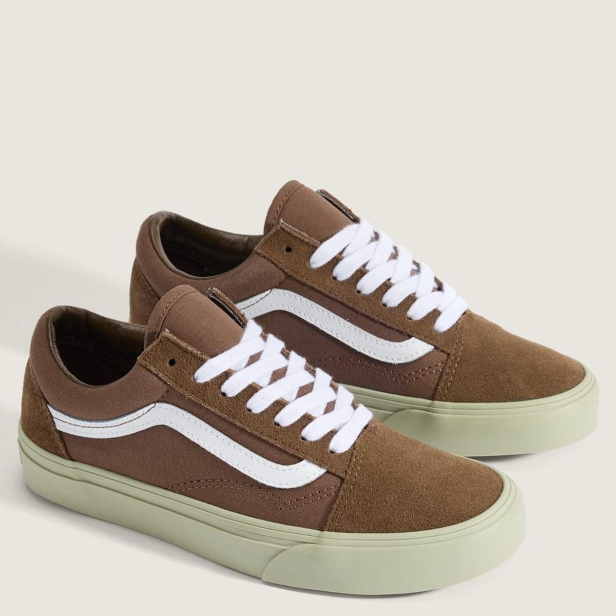 VANS - Old Skool Zapatilla Urbana Hombre Cuero Café Vans