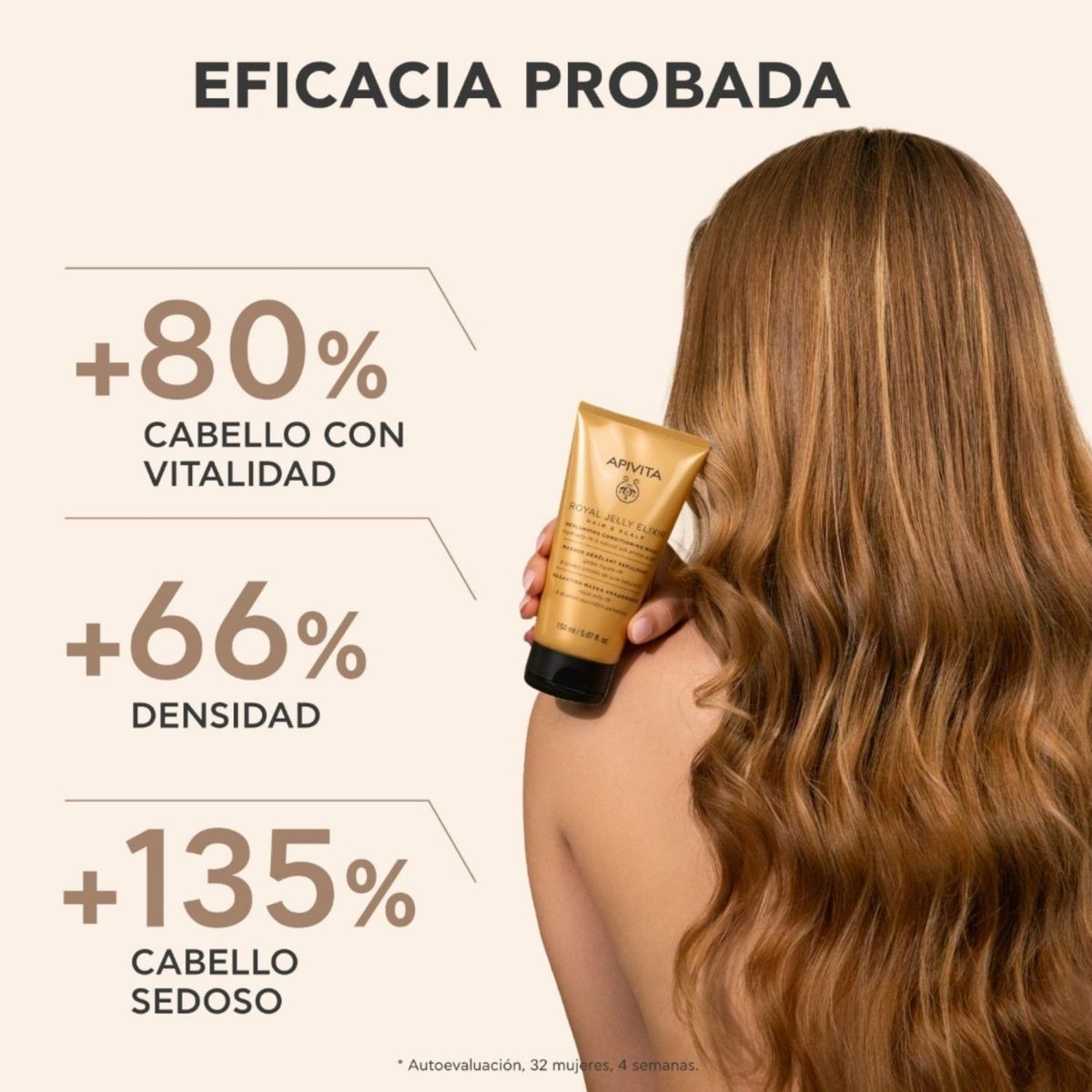 APIVITA - Mascarilla Voluminizadora Y Acondicionadora Royal Jelly Elixir 150Ml Apivita
