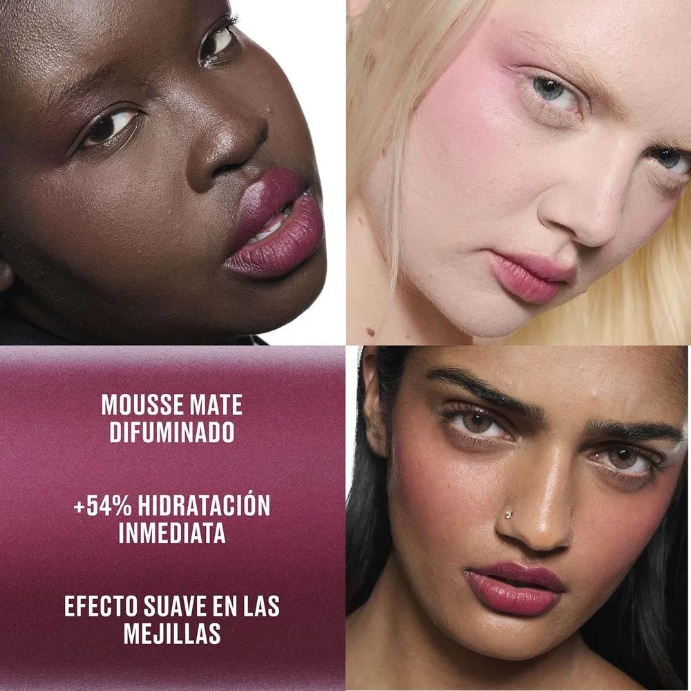 MAC Powder Kiss Lip & Cheek Mousse Burning Love, foto 3