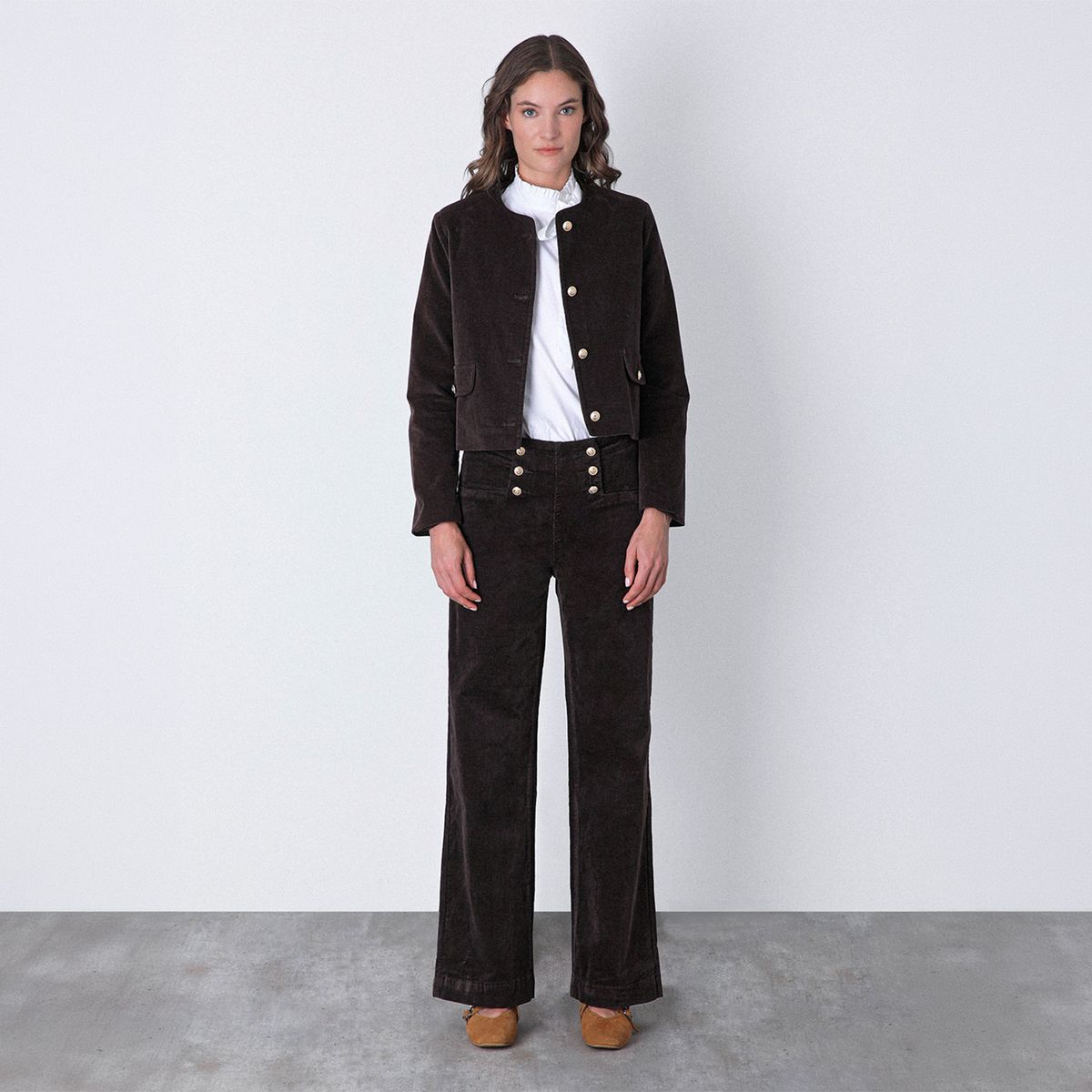 RAINDOOR - Chaqueta Botones Cotele Mujer Raindoor