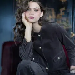 RAINDOOR - Chaqueta Botones Cotele Jardines Mujer