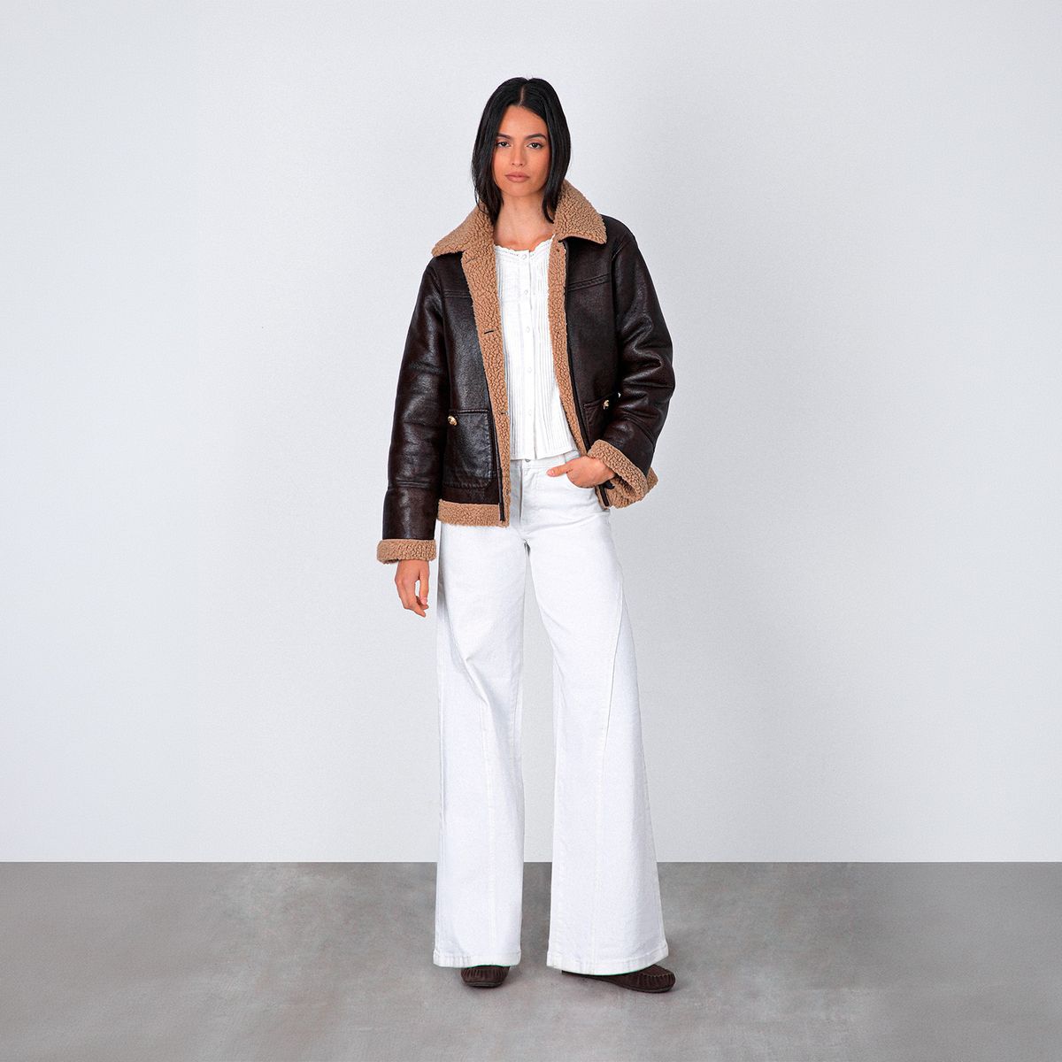 RAINDOOR - Chaqueta Efecto Cuero Mujer Raindoor