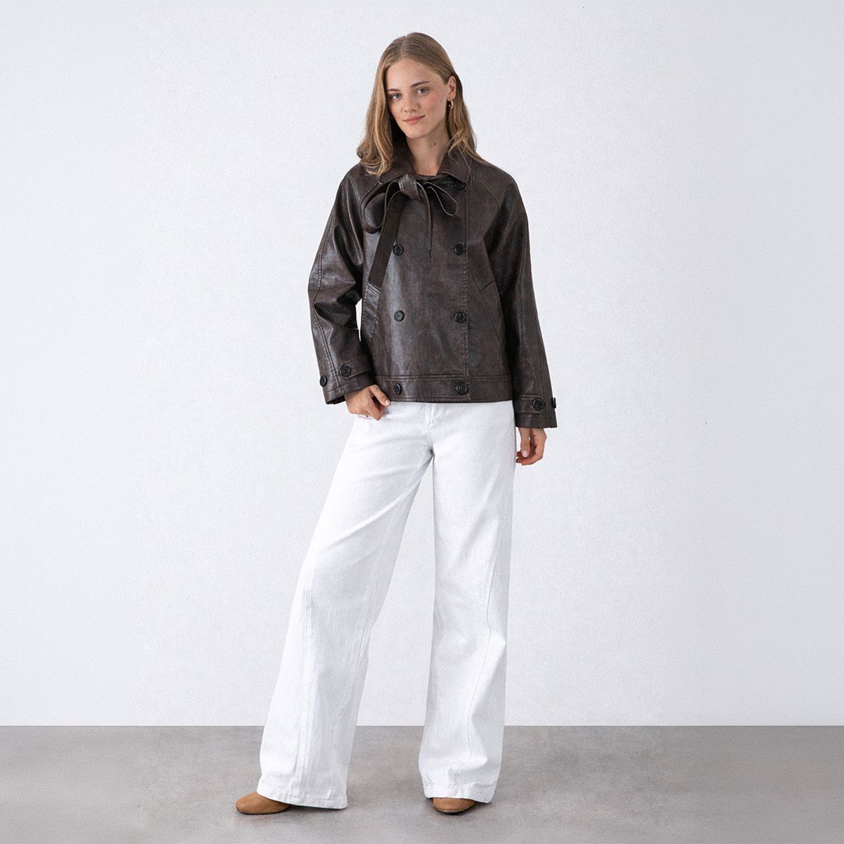 RAINDOOR - Chaqueta Efecto Cuero Jardines Mujer Raindoor