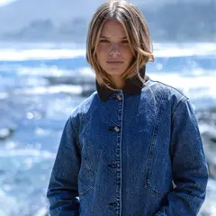 RAINDOOR - Chaqueta Denim Cuello Cotele Jardines Mujer