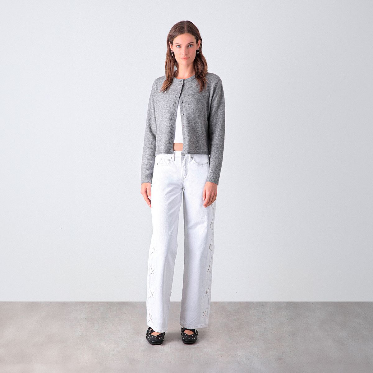 RAINDOOR - Pantalón Straight Tiro Bajo Mujer Raindoor