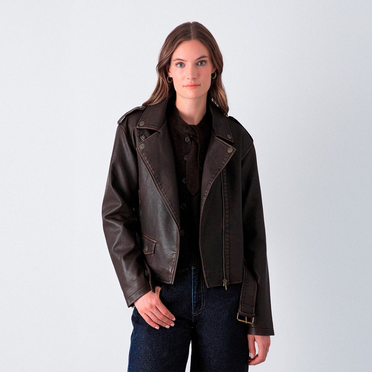 RAINDOOR - Chaqueta Biker Mujer Raindoor