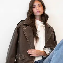 RAINDOOR - Chaqueta Biker Mujer