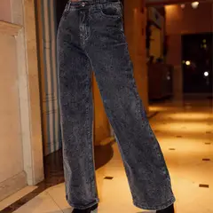 RAINDOOR - Pantalón Strass Denim Mujer