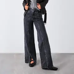 RAINDOOR - Pantalón Straight Tiro Medio Mujer