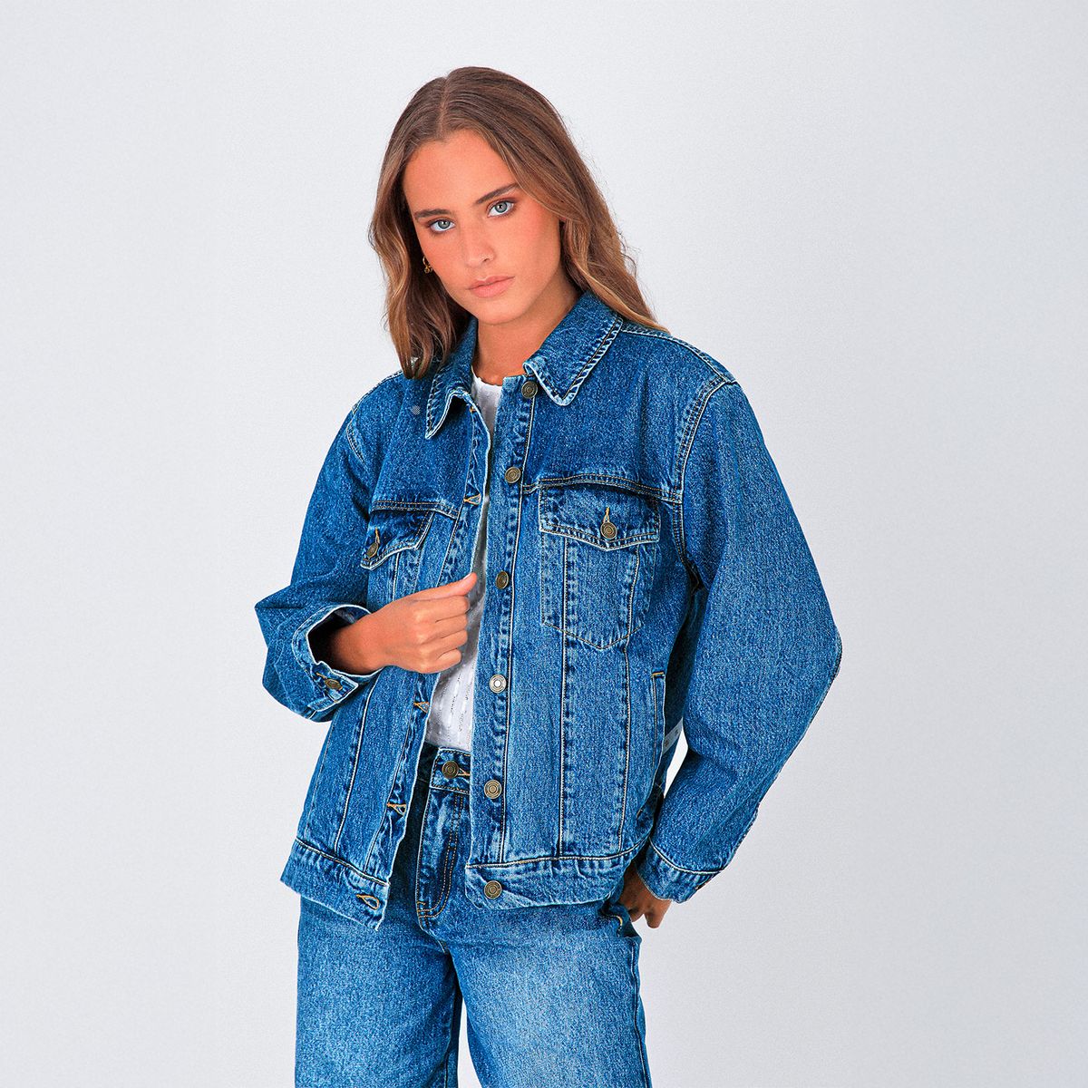 RAINDOOR - Chaqueta Denim Estrella Mujer Raindoor