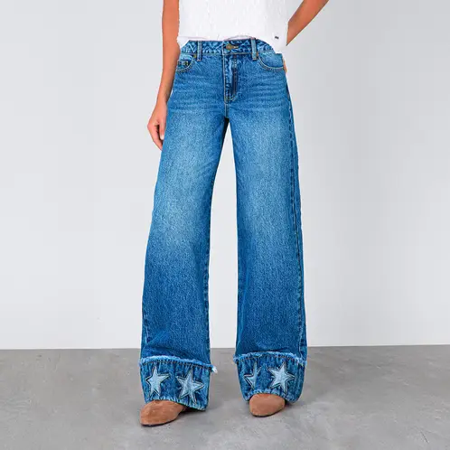 RAINDOOR - Pantalón Straight Tiro Medio Mujer