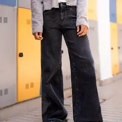 RAINDOOR - Pantalón Wide Leg Tiro Medio Mujer