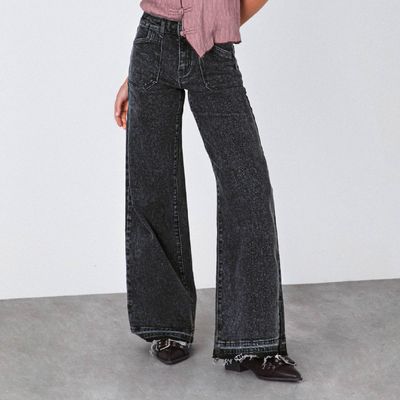 Imagen 2 del producto Pantalón Wide Leg Tiro Medio Mujer