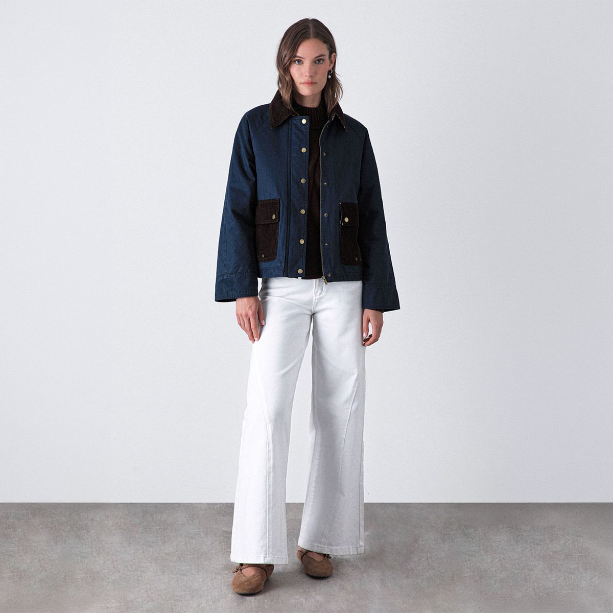 RAINDOOR - Chaqueta Encerada Navy Mujer Raindoor