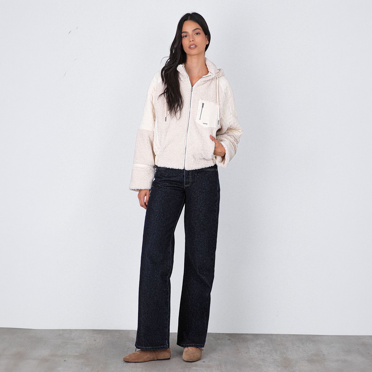 RAINDOOR - Chiporro Quilted Estrella Ecru Mujer Raindoor